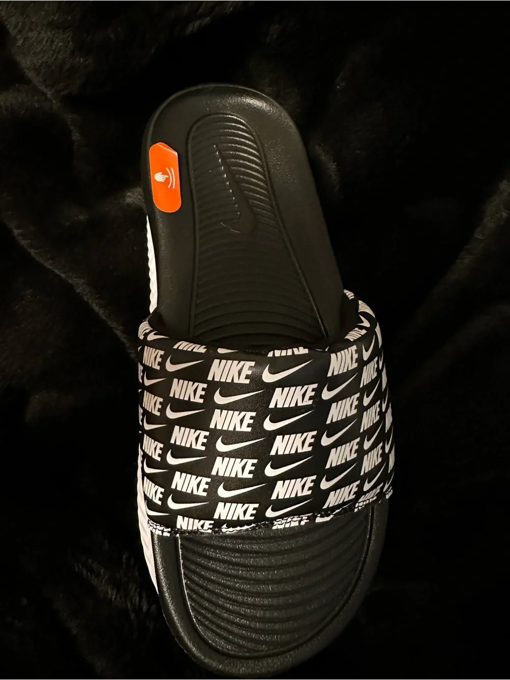 🔥 NEW Jordan Jumpman Men's Slides Sz 8 FQ1598-010 Black/White/White *READ